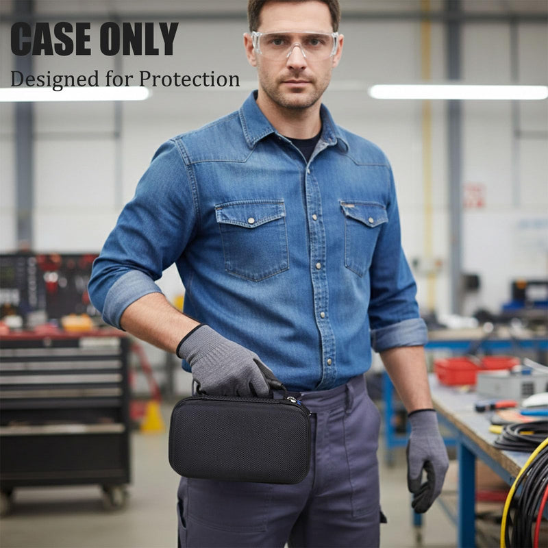 Hard Multimeter Case for Klein MM325/MM400/MM300/MM450/Fluke 117/Fluke 115, Portable Case for ET140/80023P Full Black