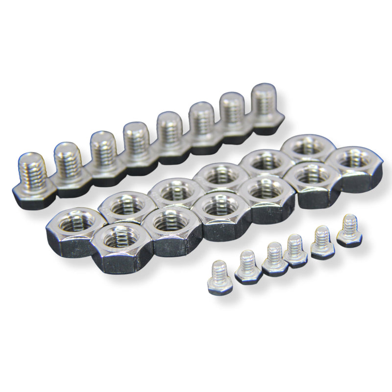 Big Jeff Audio Single 6 Yinlong Cell Bank Lug Style Polished Aluminum Bus Bars with Hardware