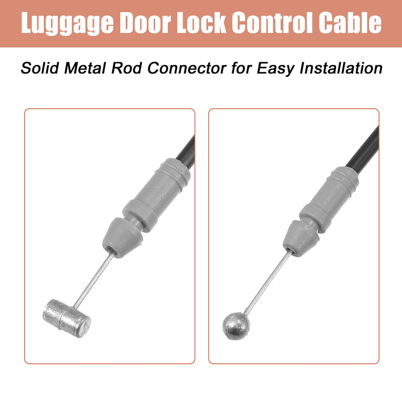 X AUTOHAUX Trunk Lock Latch Release Cable for Toyota Corolla 2009-2013 Deck Lid Release Cable 64607-12870 Car Luggage Door Lock Control Cable Tailgate Release Cable Replacement 14ft