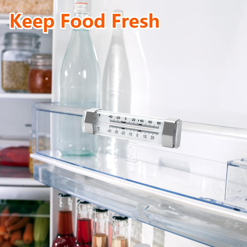 9 Pcs Freezer Kitchen Thermometer Refrigerator Thermometer Fridge Thermometer Freezer Cooler for Kitchen Restaurant Home Decoration