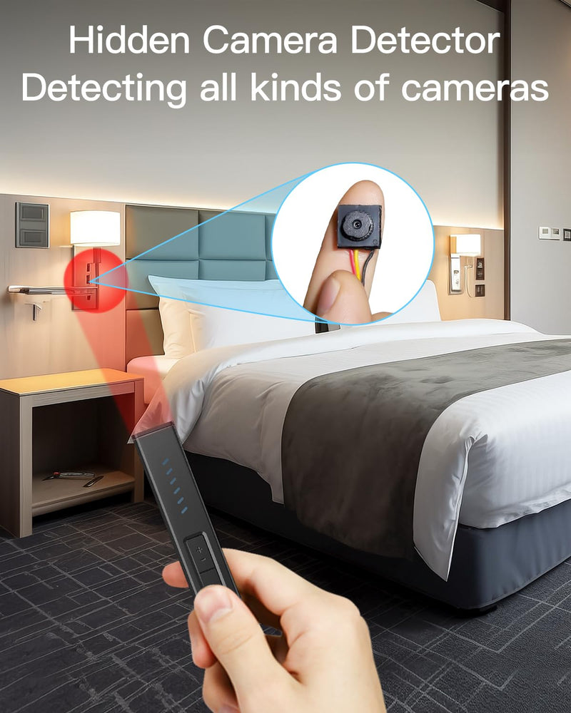 Hidden Camera Detectors, Bug Detector Anti Spy Camera Finder, GPS Tracker Detector RF Wireless Scanner Hidden Device Detector 6 Modes for Travel, Car, Bathroom,Office, Hotel, P18 Mix