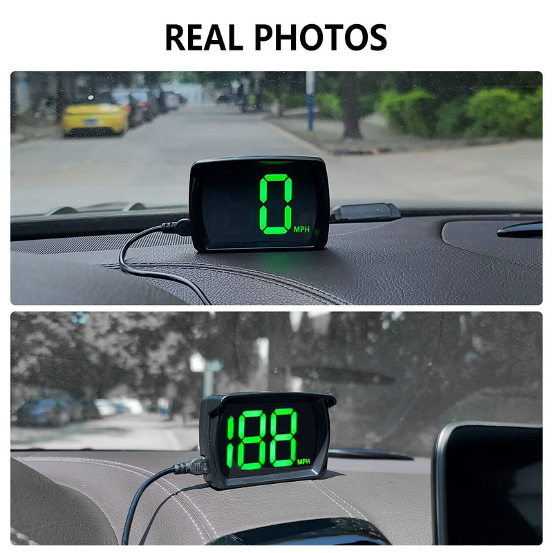 New Speedometer Y03 HUD GPS Digital Speed Meter MPH Speedo Head Up Display for Cars Trucks, USB Cable Plug & Play (Y03)