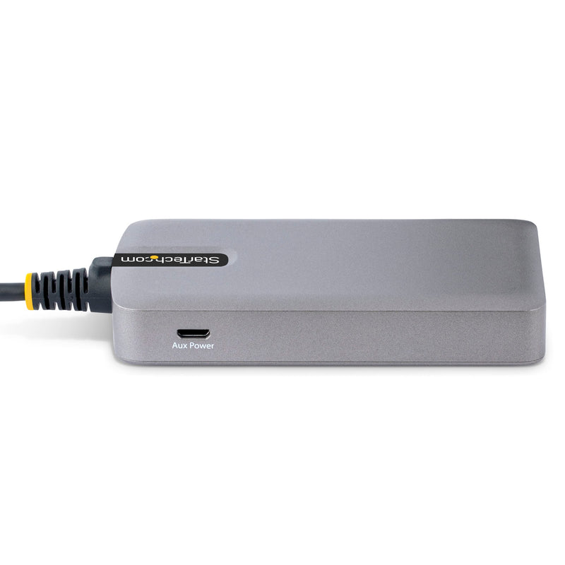 StarTech.com 3-Port USB Hub with Ethernet - 3X USB-A Ports - Gigabit Ethernet (RJ-45) - USB 3.0 5Gbps - Bus-Powered - 1ft/30cm Long Cable - Portable Laptop USB Hub Adapter w/GbE (5G3AGBB-USB-A-HUB)