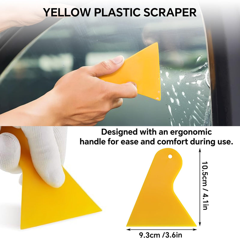 6 Pcs Window Tinting Kit Car Window Tint Film Application Tools Spray Bottle, Felt Squeegee, Carving Knife, Vinyl Cutter, Vinyl Squeegee