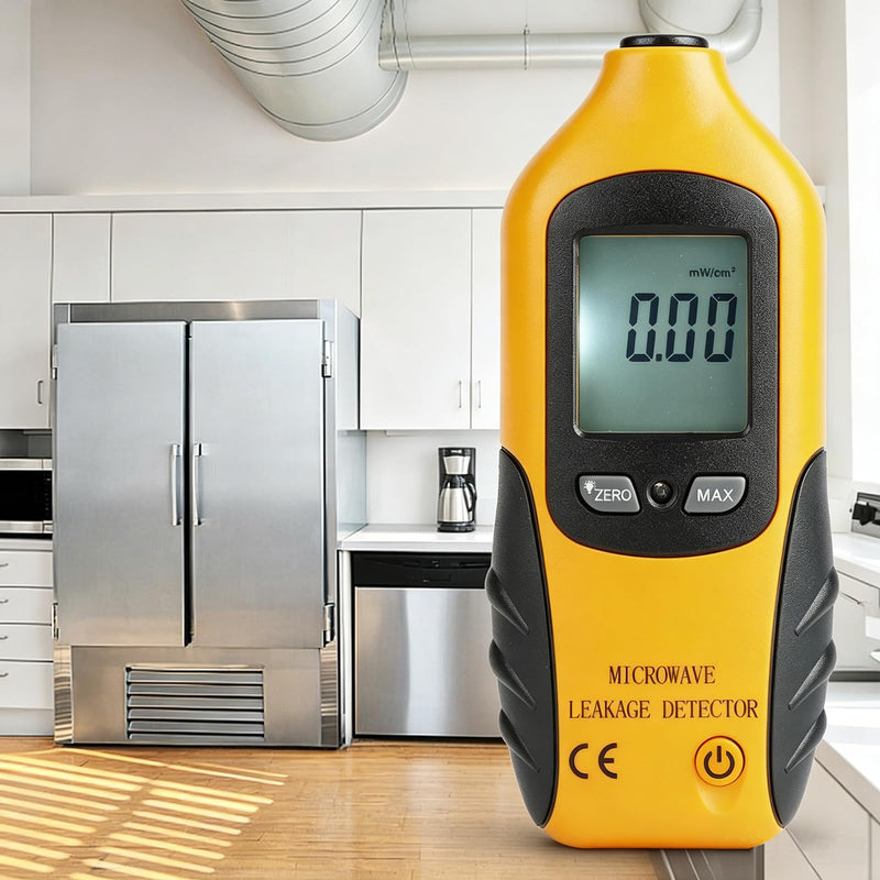 Digital Microwave Meter, HT-M2 Digital LCD Display Microwave Leak Detector High Precision Radiation Meter 0-9.99mW/cm²