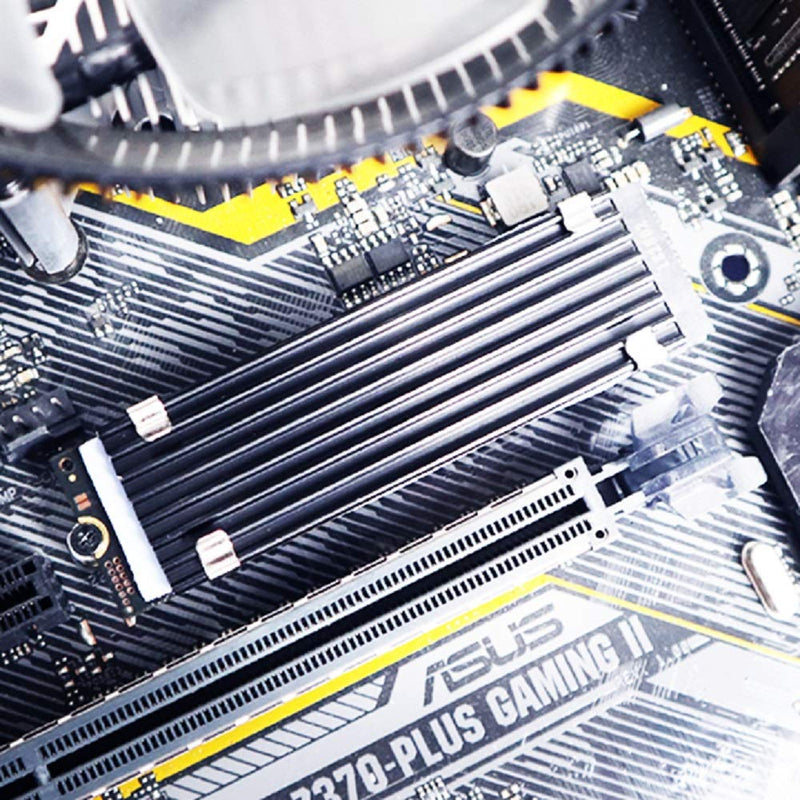 glotrends [2 Packs] M.2 Cooler M.2 Cooler Kits, Fits PS5/PC 0.12 Inch (3 mm) Thick M.2 Cooling Fin for 2280 M.2 PCIe SSD 2 3 mm high