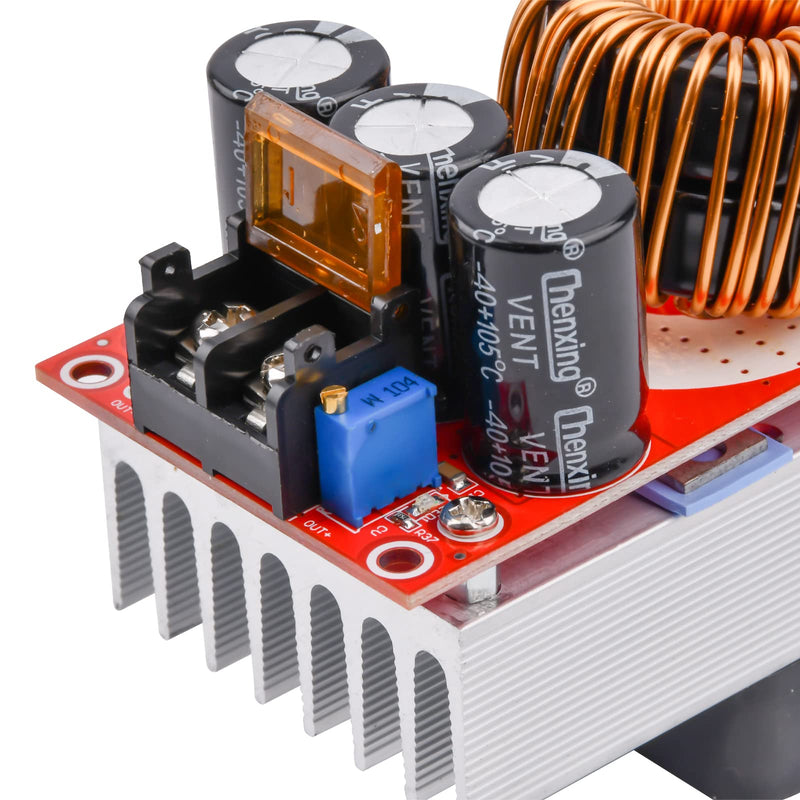 Aideepen 1800W 40A DC-DC Boost Converter, step-up converter constant power supply module 10-60V to 12V-90V