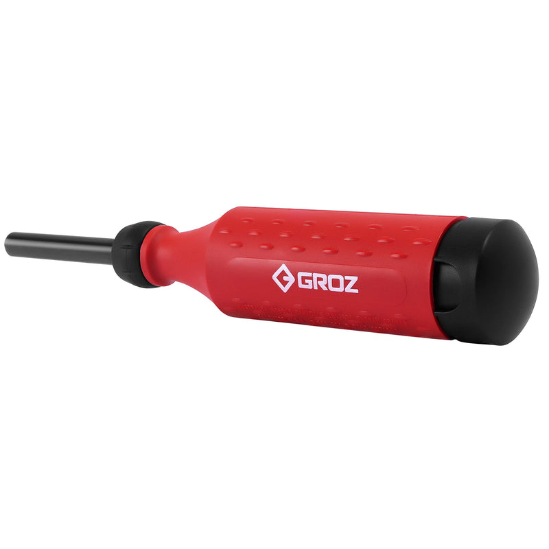 Groz 15-in-1 Screwdriver | Retractable Bit Cartridge | Palm Saver Cap | Easy Guide Collar | Tamperproof | #33715