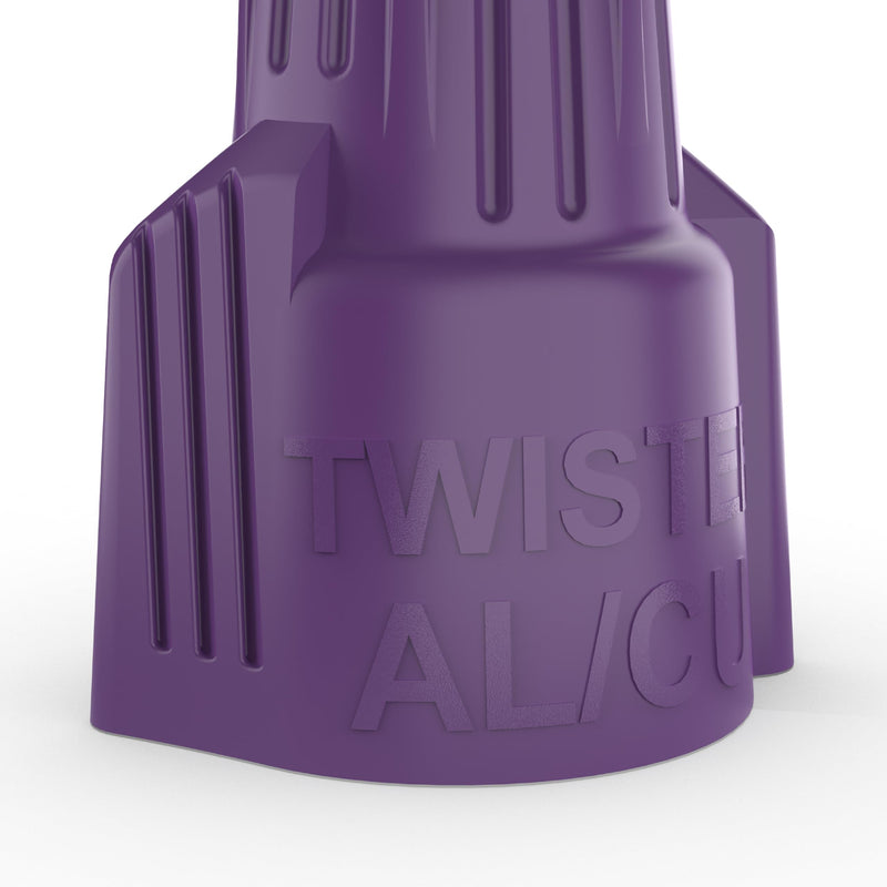 Ideal Electrical Twister Al/Cu (30-1765S) Purple Wire Connector, Bag of 10 — Aluminum-to-Copper Twist-On Wire Nuts with Antioxidant Filler Pack of 10