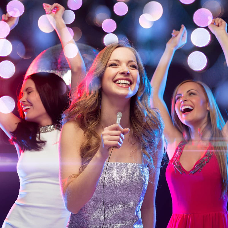 DELADOLA Mini Microphone,Portable Vocal Tiny Microphone, Asmr Microphone,Phone Microphone, Mini Karaoke Microphone for Voice Recording Chatting and Singing On iPhone,Android,Laptop Notebook（Silver） silver