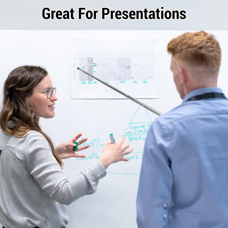 2 Pcs Telescopic Teachers Pointer, Extendable Pointer Stick, Mini Hand Pointer Stick, Retractable Whiteboard Pointer Handheld Presenter, Teaching Pointer for Classroom