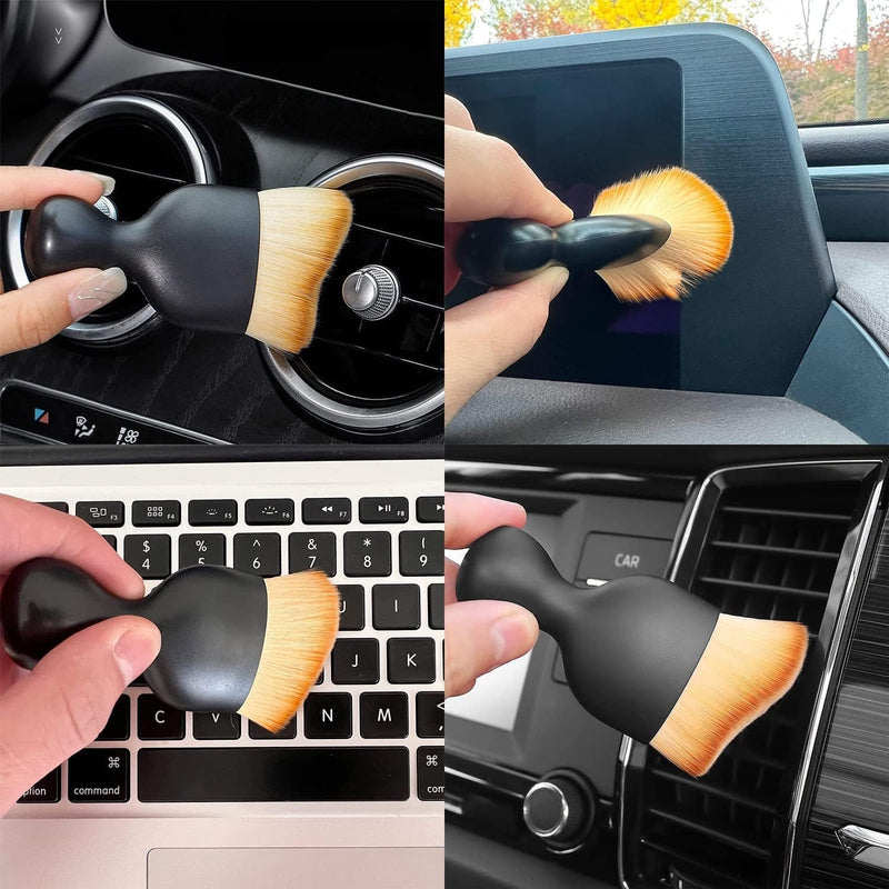 3PCS Car Interior Cleaning Tool, Car Cleaning Brush Interior Dust Collectors,Car Interior Cleaning Tool Brush, Dust Brush