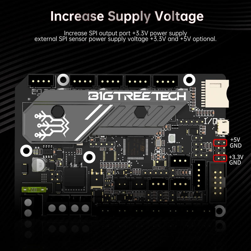 BIGTREETECH SKR Mini E3 V3.0 32Bit Control Board with TMC2209 UART Stepper Driver New Upgrade 3D Printer Silent Board for Ender 3, Ender3 Pro, Ender-3 V2 3D Printer SKR Mini E3 V3 ONLY