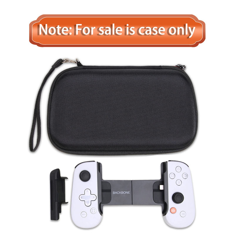 LTGEM Case Compatible with BACKBONE One Mobile Gaming Controller 2nd Gen/1st Gen, Handheld Gaming Console Portable Travel Holder for Cables Power Bank Accessories, Case Only (Black) 1.Black
