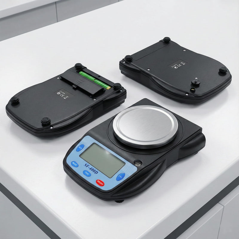 Digital Laboratory Balance 0.01g Precision Lab Scale for Bench Weighing SF-400D-R-B