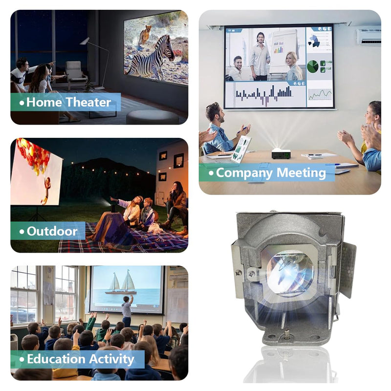 5J.J7L05.001 5J.J9H05.001 5J.JAH05.001 Replacement Projector Lamp Bulb Compatible with Benq W1070 W1070+ HT1075 W1080ST W1080ST+ MH630 MH680 HT1085ST W1070+W W108ST New Generation A+ Lampwick 5J.JAH05.001-M1-P