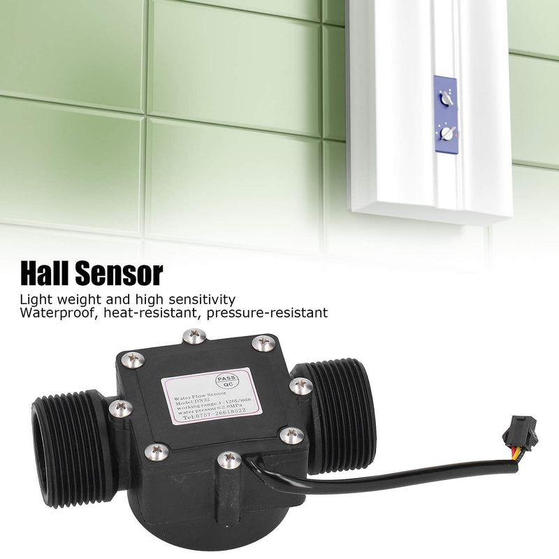 Industrial Flow Meter Pipe Water Flow Meter Meter YF-DN32 G1.25in Hall Sensor High Temperature and Pressure Resistance Industrial Pipe Flow Meter