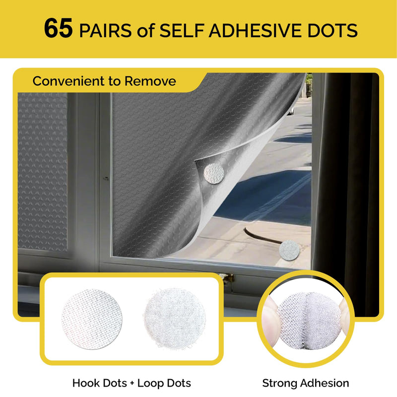 fowong Reflective Window Insulation Roll, 59"x99" Window Insulation Kit for Winter, Thermal RV Reflcetive Aluminum Foil Bubble Heat Shield Radiant Barrier for Garage, Roof, Attic 59" x 99" X 3mm