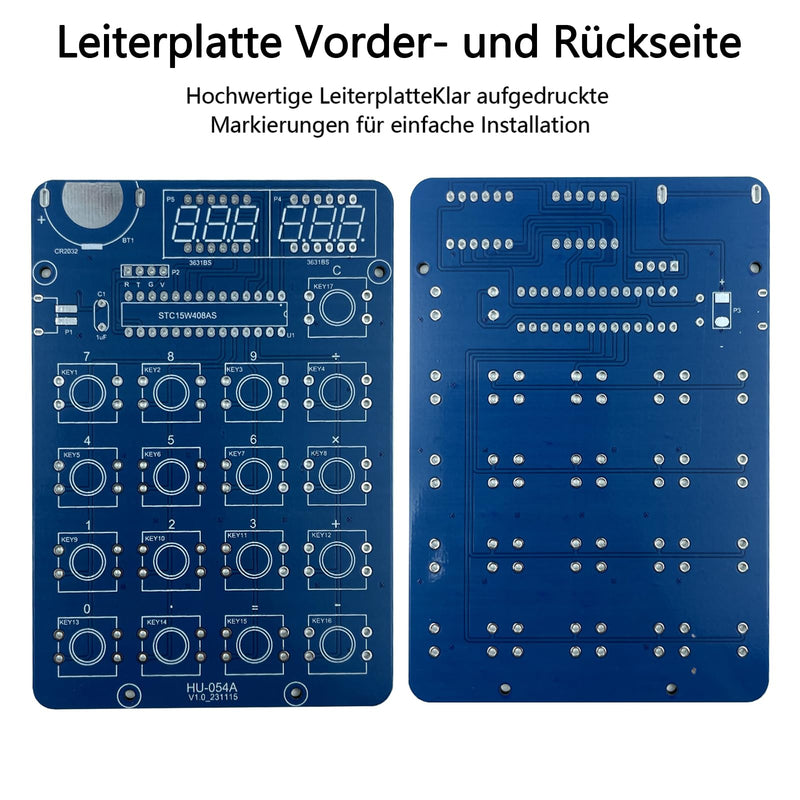 EIELE Resistance Calculation Soldering Exercise Set Projects for Soldering Practice Transparent Housing (Soldering Required)