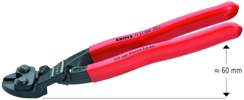 KNIPEX 71 21 200 Angeled High Leverage CoBolt Cutters