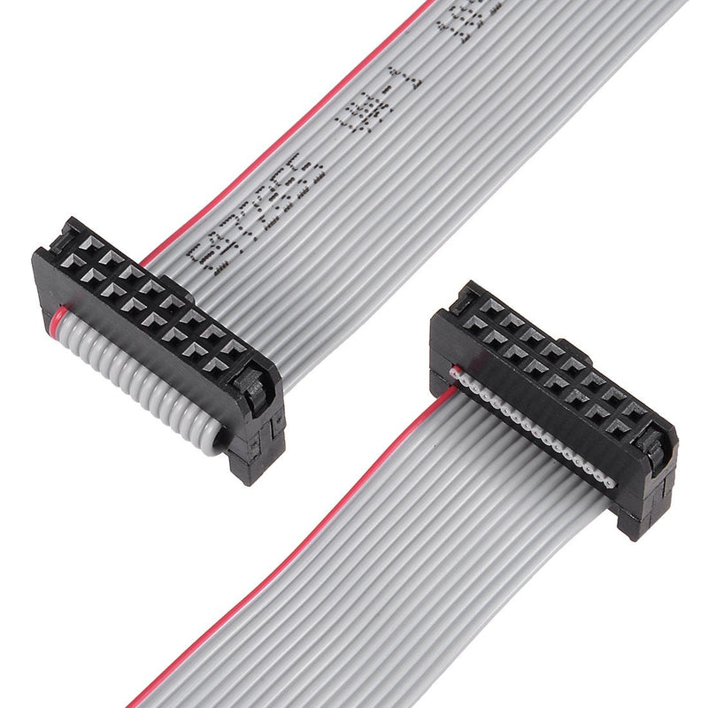 uxcell IDC 16 Pins Connector Flat Ribbon Cable Female Connector Length 30cm 2mm Pitch,5pcs
