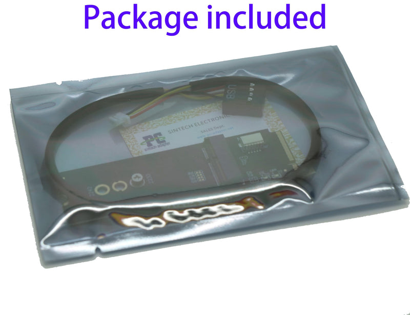 Sintech M.2 M-Key M.2 A/E Key,NGFF Key-E Card to M.2 Key M Adapter Card Compatible with Intel 7260,8260,9260