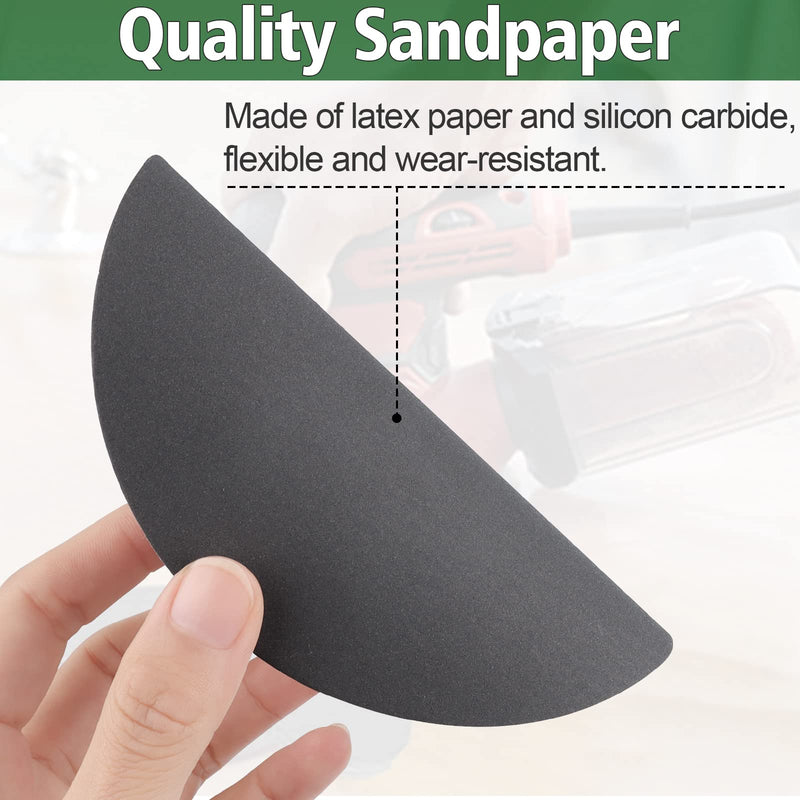 JatilEr Pack of 20 sanding discs 150 mm Velcro, grit 1500/2000/3000/5000 sandpaper Velcro round wet dry water sanding pads eccentric sander sanding paper set for metal wood