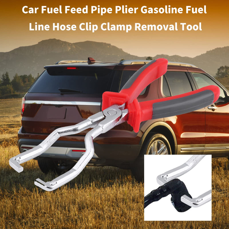 Keenso Car Fuel Line Pliers, 45# Steel Fuel Line Petrol Hose Inline Fuel Filter Clamp Removal Tool