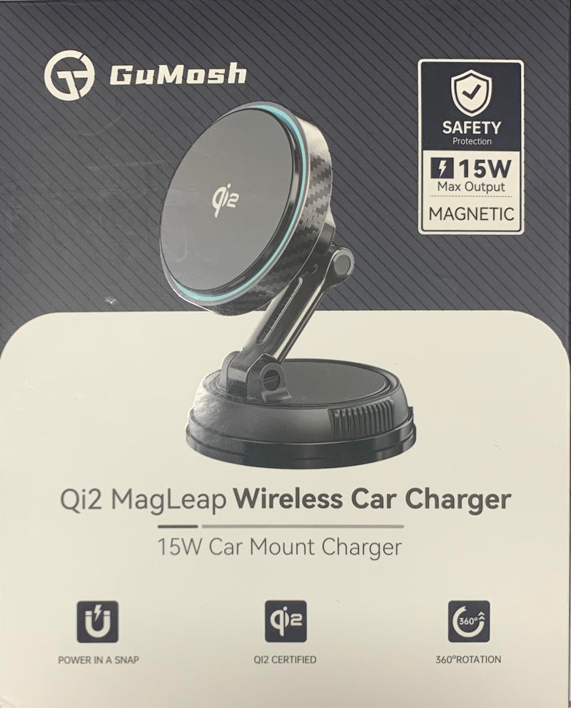 Qi2 Certified 15W for Magsafe Car Mount Charger, [78+LBS Stronger Vacuum Suction] 360° Adjustable & Fast Charging Magnetic Phone Holder for Vent/Dashboard/Windshield/All Car Surface