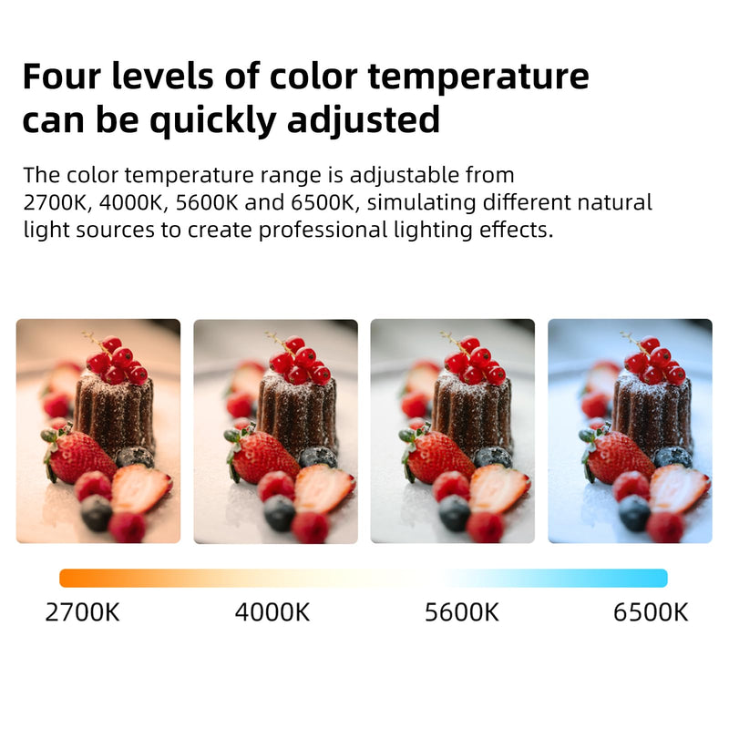 INKEE Inflatable LED Tube Light GCA20U,20W USB BI-Color Temperature Tube Lights with 2700K,4000K,5600K and 6500K 320 Full-Spectrum Lamp Beads CRI 95+ Photography Light Stick