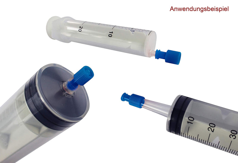 Combination stopper Fresenius Luer Lock disposable syringes disposable syringes (color: blue, quantity: 100 pieces)