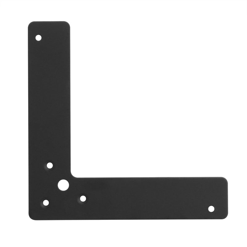 GBGS 10 Pcs 6" Flat L Corner Brace,Black Mending Plate 6"×6"