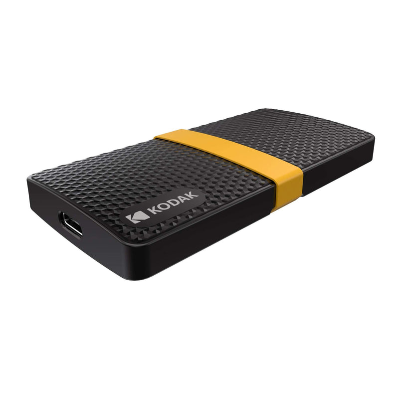 KODAK Portable SSD X200 256GB with USB-C 3.1 Gen 2 (10 Gbps)