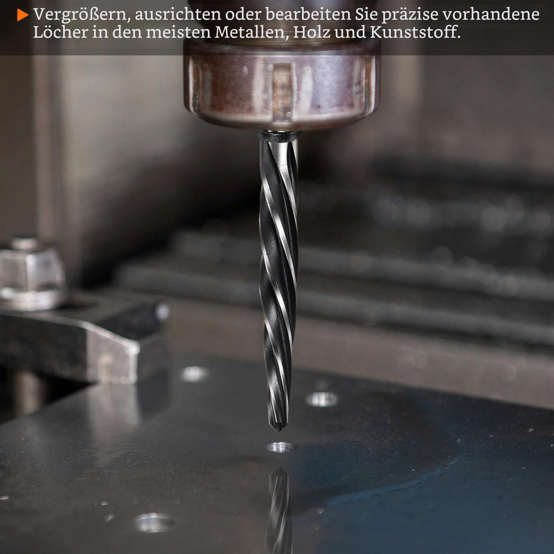 QUARKZMAN Conical Reamer 19 mm, M2 HSS Spiral Groove Bridge Reamer with 1/2 Inch Shank for Reaming Metal Alloys, Aluminum, Wood and Plastic Holes 3/4" x 1/2"