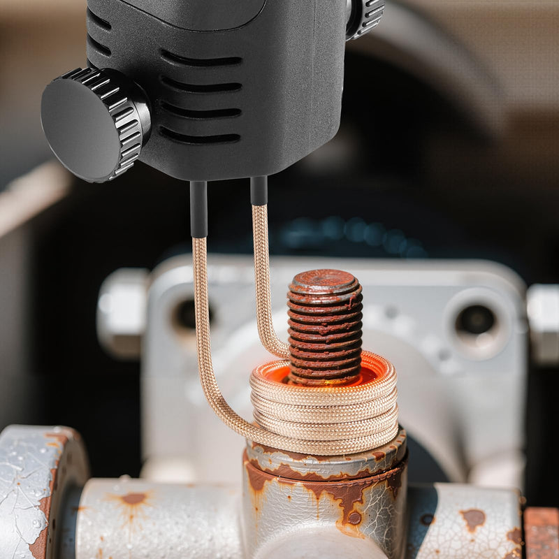 VEVOR 10-Piece Magnetic Induction Heating Coil, Mini Heating Coils Set with Flexibility & Long Life for Removing Rusty Screws & Nuts, 8 Coils + 1 U-shaped + 1 Free Shape