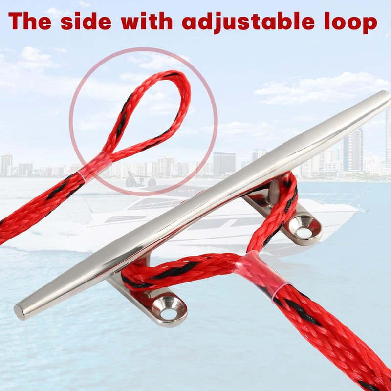 Bungee Dock Line for Boats 4FT, Stretchable Boat Dock Lines with Built-in Bungee Cord & Foam Floats, Quick Dock Rope for Jet Ski Pontoon Kayak PWC,Boat Docking Line (Blue White 2P) Blue White 2p 1