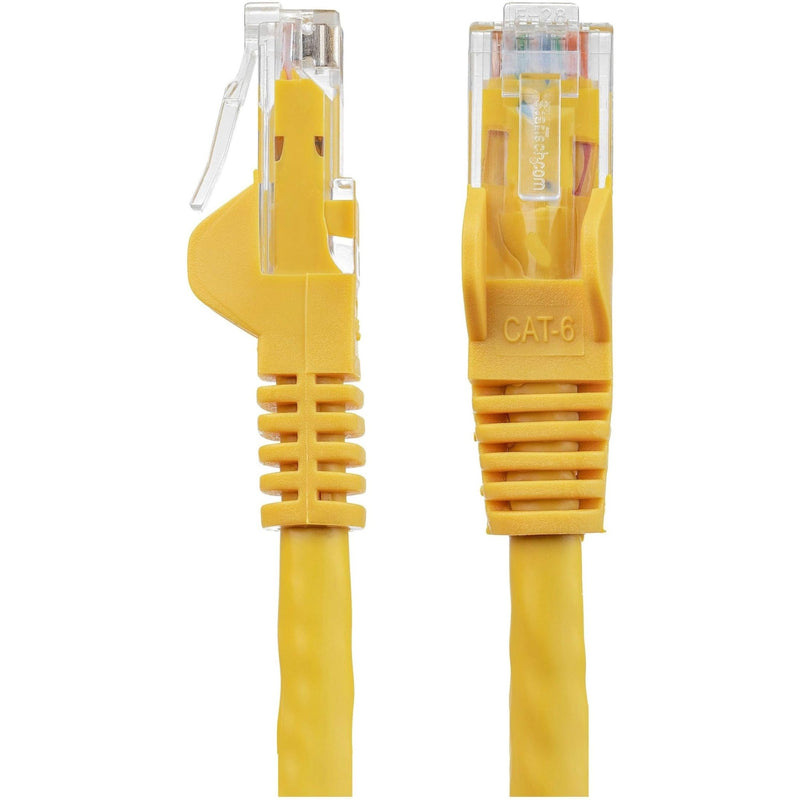 StarTech 75ft CAT6 Ethernet Cable - Yellow CAT 6 Gigabit Ethernet Wire - 250Mhz 100W PoE RJ45 UTP Network Patch Cord Snagless with Strain Relief (N6PATCH75YL) 75 ft Single