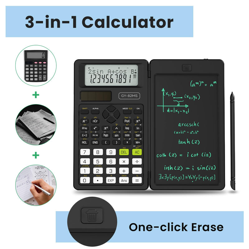 82 MS Scientific Calculator for School with Notepad * 2