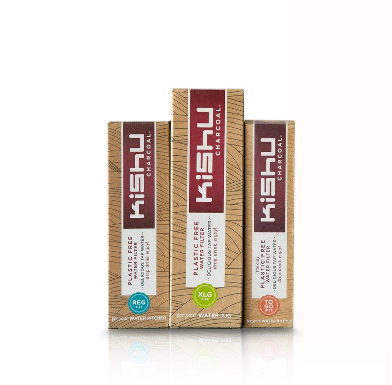 Kishu Charcoal - Activated Charcoal Water Filter for Pitchers 2-pack