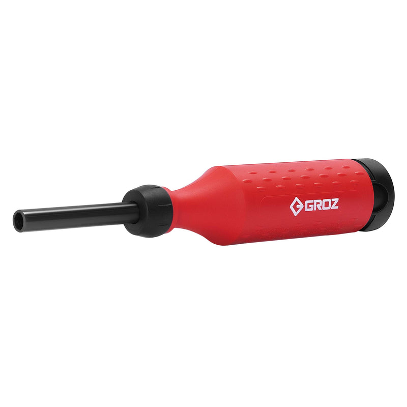 Groz 15-in-1 Screwdriver | Retractable Bit Cartridge | Palm Saver Cap | Easy Guide Collar | Tamperproof | #33715