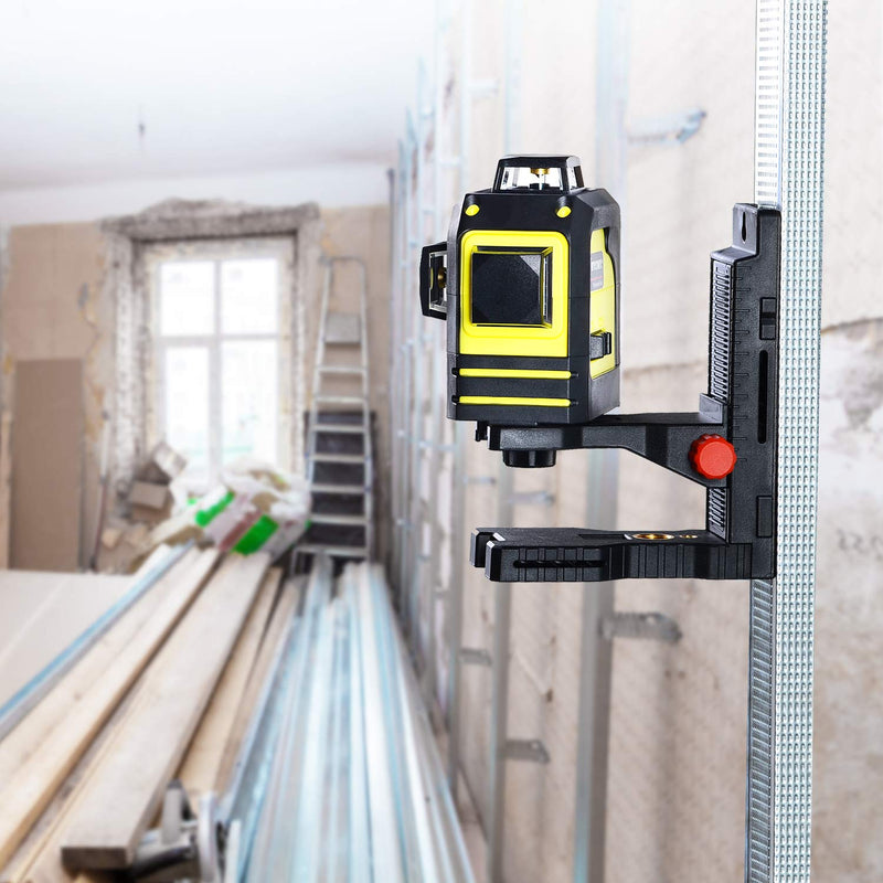 Firecore Laser Level Magnetic Bracket L-shape Adjustable 1/4" and 5/8" Mount Adapter Line Laser Positioning Base-FLM60A