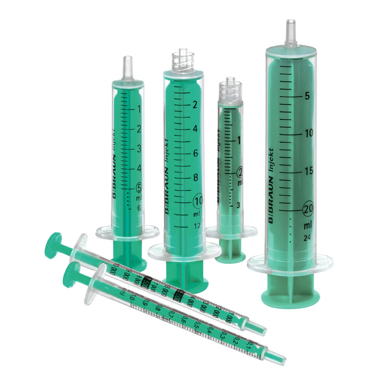 B. Braun INJEKT 2 ml, Luer connection, eccentric, 2-part disposable syringes, 100 pieces 100 pieces (pack of 1)