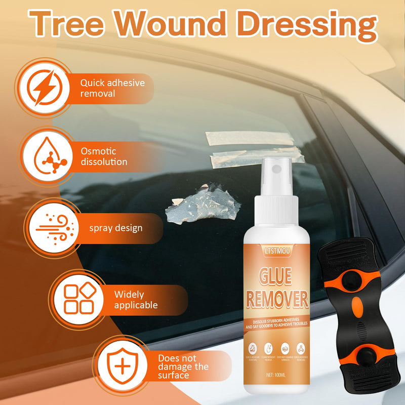 Sticker Remover, Adhesive Remover, Label Remover Spray 100 ml | Superglue remover, adhesive residue remover car, quickly removes stubborn adhesive residue, removes stubborn residue