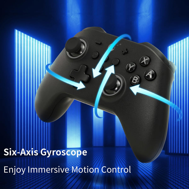 GuliKit KK3 PRO Game Controller Hall Effect Joysticks Analog Triggers Wireless Pro 1000HZ Polling Rate Maglev/HD/Rotory Vibration Compatible with Switch/PC/Android/iOS/Steam Deck (Black) Black