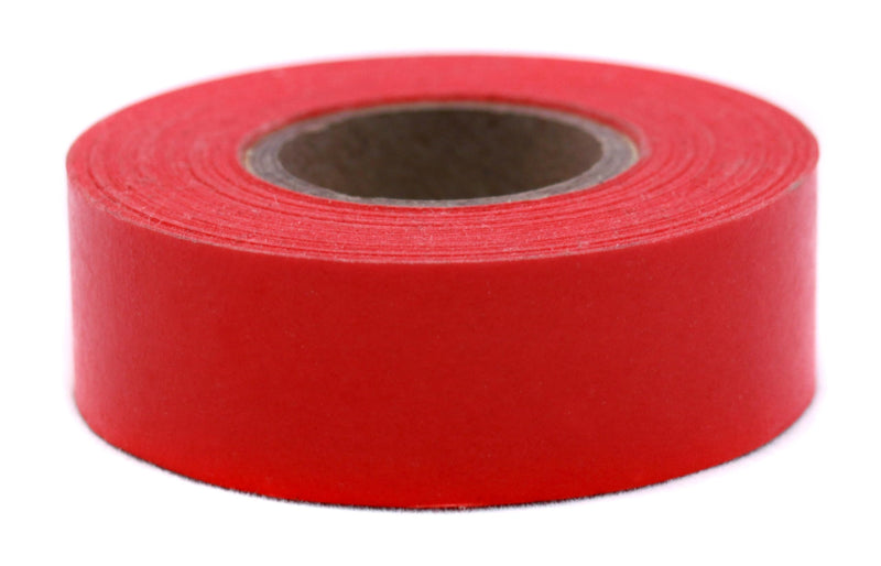 ChromaLabel 0.75 Inch Clean Remove Color Code Tape, 500 Inch Roll, Red