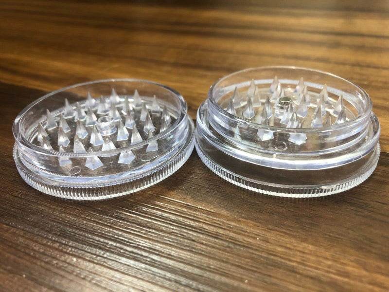 Kitchen Spice Grinder Acrylic 2pc with Magnet Clear Color