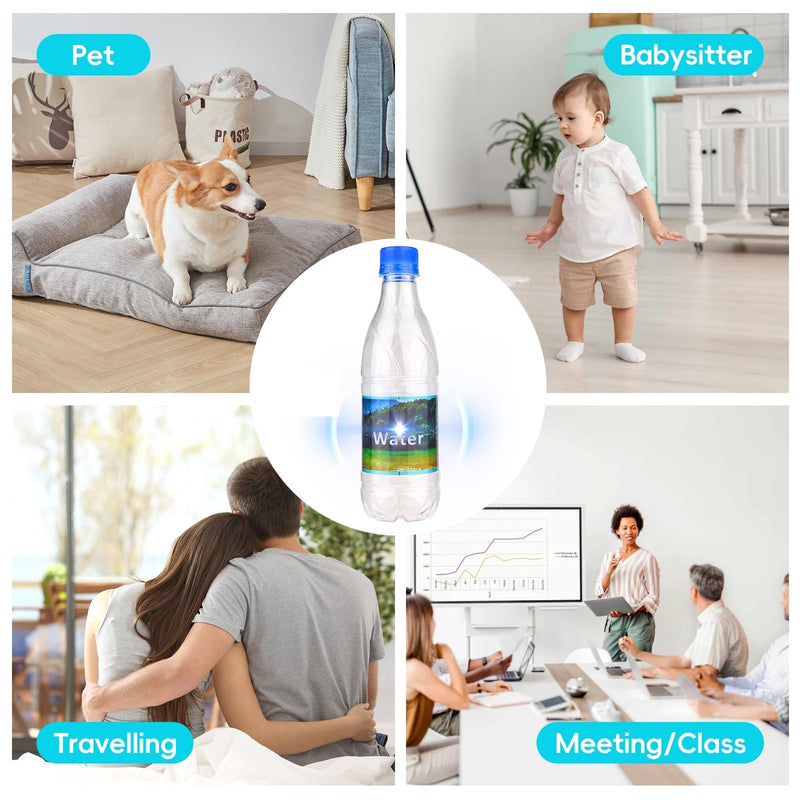 Hidden Camera Bottle - Mini Camera - Wireless Nanny Cam - Full HD - Indoor Home Security-No WiFi Small Camera