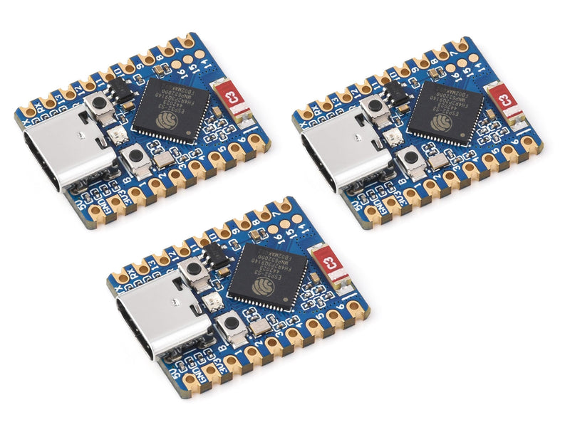 ESP32-S3 Mini Development Board, Based on ESP32-S3FH4R2 Dual-Core Processor, 240MHz Running Frequency, Support 2.4GHz Wi-Fi & Bluetooth 5, Onboard 4MB Flash Memory/2MB PSRAM-(3PCS)