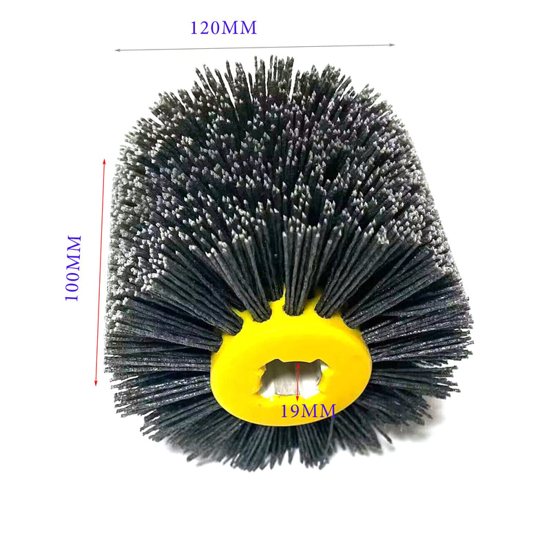 JVJ nylon brush polishing grit #80 wire drawing wheel brush polishing brush for satin finishing machine sanding brush bristle brush grit brush 80 grit