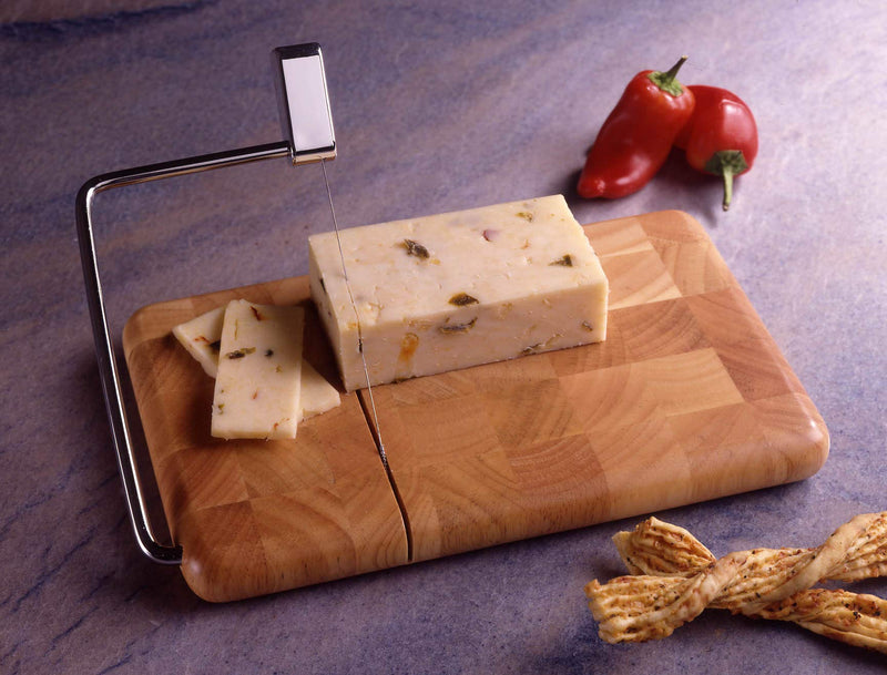 Prodyne Butcher Block Cheese Slicer, 9 1/2" x 6",End Grain Beechwood 9 1/2" x 6"